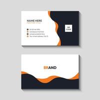 Minimal and modern business card design template vector