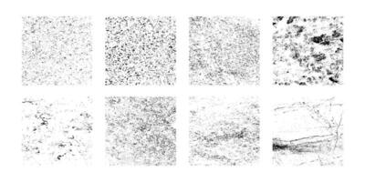 Set of Grunge Texture Overlays Set vector