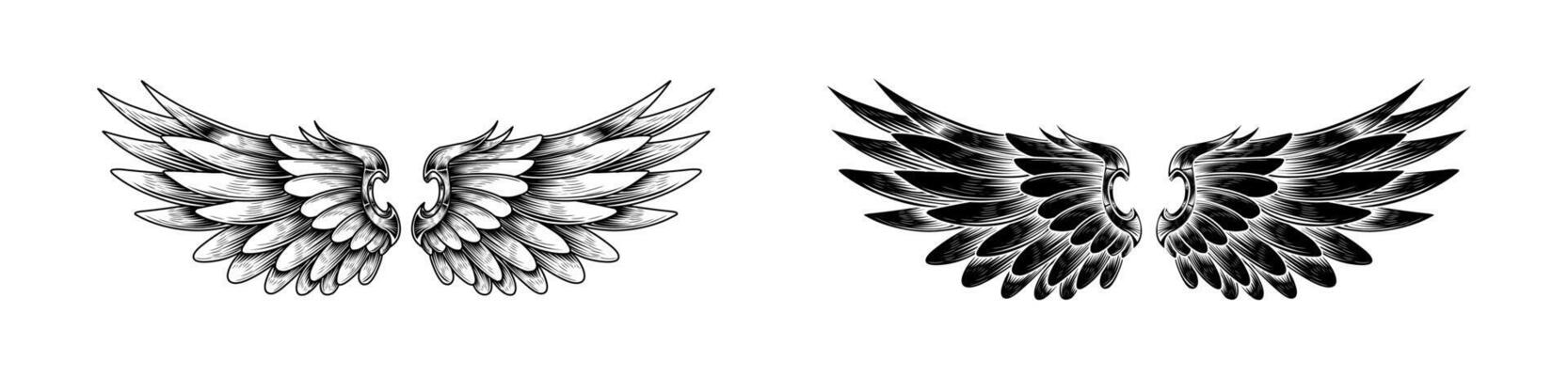 Angel Wing Scetch Designs Collection