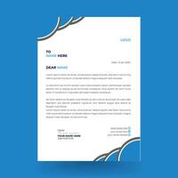 Letterhead Creative business in abstract design template. Modern corporate . Creative and Professional business letterhead design template. vector