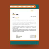 Creative business in abstract design template. Creative and Professional business letterhead design template with yellow and blue color. vector