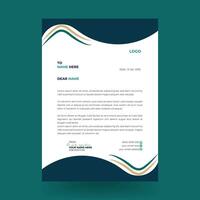 Creative business in abstract design template. Creative and Professional business letterhead design template. with blue color and yellow color. vector