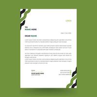 Creative business in abstract design template. Creative and Professional business letterhead design template with black and black color. vector