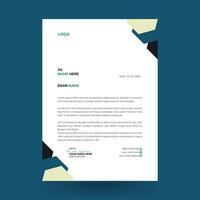 Letterhead Creative business in abstract design template. Modern corporate template design. vector