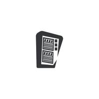 Vending Machine Icon silhouette Flat Minimal Design vector