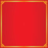 gold frame 2 line simple border corner red background for copy space text vector