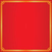 gold frame border 2 line corner red background for copy space vector