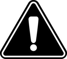Exclamation mark sign. Alert attention warning symbol. Hazard caution triangle sign isolated on white background vector