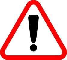 Warning caution danger icon. Attention hazard symbol. Exclamation mark point sign isolated on white background vector
