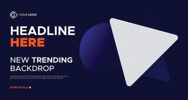 modern abstract design with geometric shapes and dark blue color palette for creative digital backdrop visuals vector