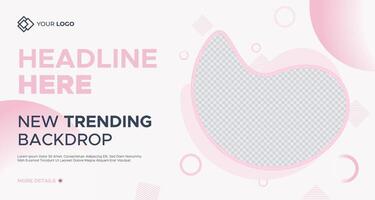 soft pastel gradient backdrop with pink, white, and light tones for minimalistic and modern digital visuals vector