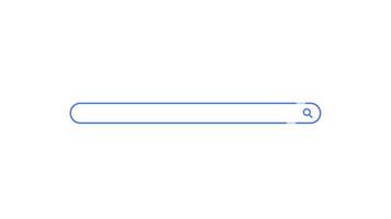 search bar motion graphics animation for web business video