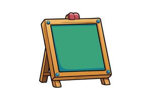 Playful cartoon chalkboard mascot illustration with vibrant colors and engaging details, great for school related projects and learning themes vector