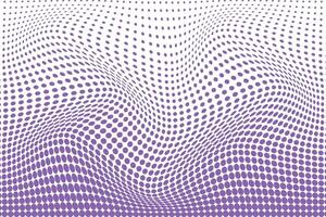 simple abstract violet color big to small polka dot half tone wavy distort pattern that can be used as a background or texture vector