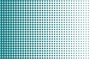 simple abstract sea green color big to small polka dot half tone pattern that can be used as a background or texture vector