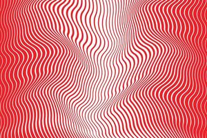 simple abstract red color halftone big to small blend zig zag wavy line pattern vector