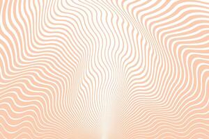 simple abstract peach color halftone big to small blend wavy line pattern vector