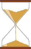 hourglass icon. flat illustration of hourglass icons for web design vector