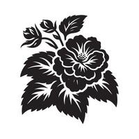 Creative Begonia Silhouette Illustrations for Digital and Print Use vector