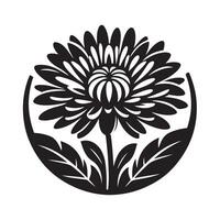 Chrysanthemum Silhouette Vectors for Scrapbooking and Crafting