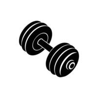 Dumbbell icon on white background vector