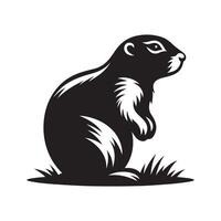 Premium Prairie Dog Silhouettes for Custom Illustration Projects vector