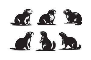Custom Prairie Dog Silhouette Vectors for DIY Craft Projects