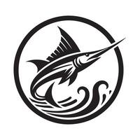 Download Swordfish Silhouette Illustrations for Custom T-shirt Designs vector