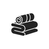 This beautifully designed minimalist towel silhouette icon is exquisitely perfect for a variety of design projects, embodying the concepts of cleanliness and comfort in a simplistic yet elegant style vector