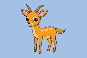 Elegant Gazelle Design for Logos, Illustrations, and Branding vector
