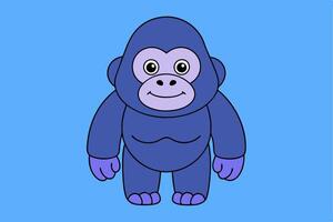 Realistic Gorilla graphic for Graphic Design Projects High Quality, Detailed, and Versatile Artwork vector