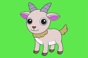 Realistic Goat art for Graphic Design Projects High Quality, Detailed, and Versatile Artwork vector