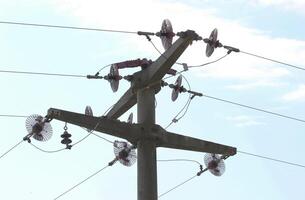 Part of power supply line photo
