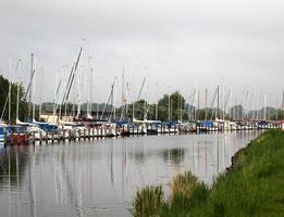 Sailing Ships in Greifswald, Mecklenburg-Vorpommern, Germany photo