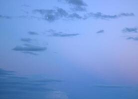 Evening cloudscape with red tint. photo