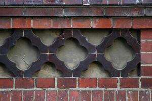 Ornamental architecture on an old building. photo