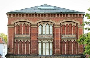 Facade of a public university building. photo