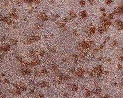 Macro of metal surface with rust speckles photo