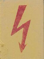 High voltage sign in Germany photo