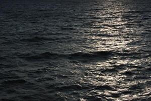 Reflections of the sun on the sea. photo