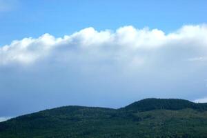 Mountain peak in Varmland, Sweden. photo