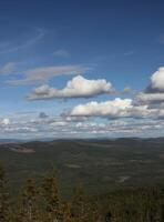 View from Roeknoelen, Vaermland in Sweden. photo