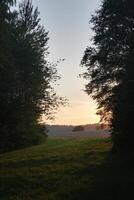 HDR style image of dusk in Vaermland, Sweden. photo