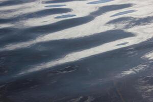 Reflections on soft waves of a Swedish lake. photo
