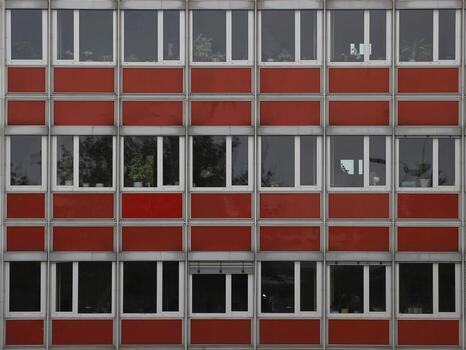 Dull office building in East Germany. Usable also as texture and background. photo