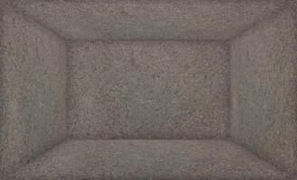 A 3D rendering of an empty stoneconcrete room. photo