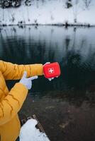 Winter Safety Essential Items for Outdoor Adventures, including a comprehensive First Aid Kit to ensure a safe and enjoyable experience while exploring nature in the cold season photo