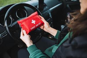 An Essential First Aid Kit is crucial for Road Safety when you are inside a Vehicle, as it can help you respond effectively to emergencies photo