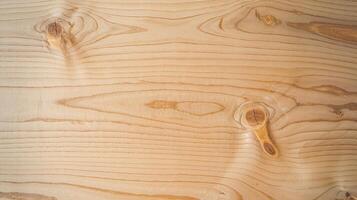 Natural Wooden Surface with Unique Knots and Grain Pattern Background for Rustic Design Projects photo