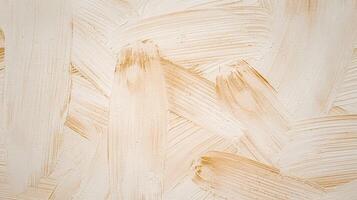 Abstract Neutral Beige Brush Strokes Texture on Canvas for Modern Artistic Background Design photo